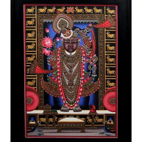 Shrinathji Nathdwara Art Painting - Handpainted Wall Decor