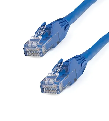 100' CAT6 6 Gigabit 650MHz 100W PoE UTP Snagless W/Strain Relief Ethernet Cable