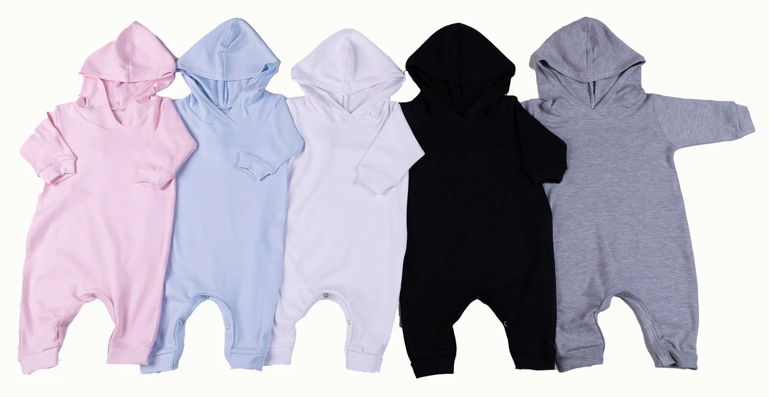 100% Cotton Infant Hooded Harem Babygro