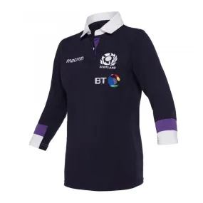 2017-2018 Scotland Macron Home Womens Cotton Rugby Shirt