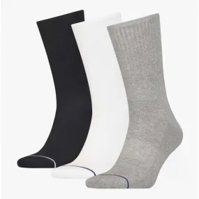 3 Pack Athleisure Mens Socks Mid Grey Melange