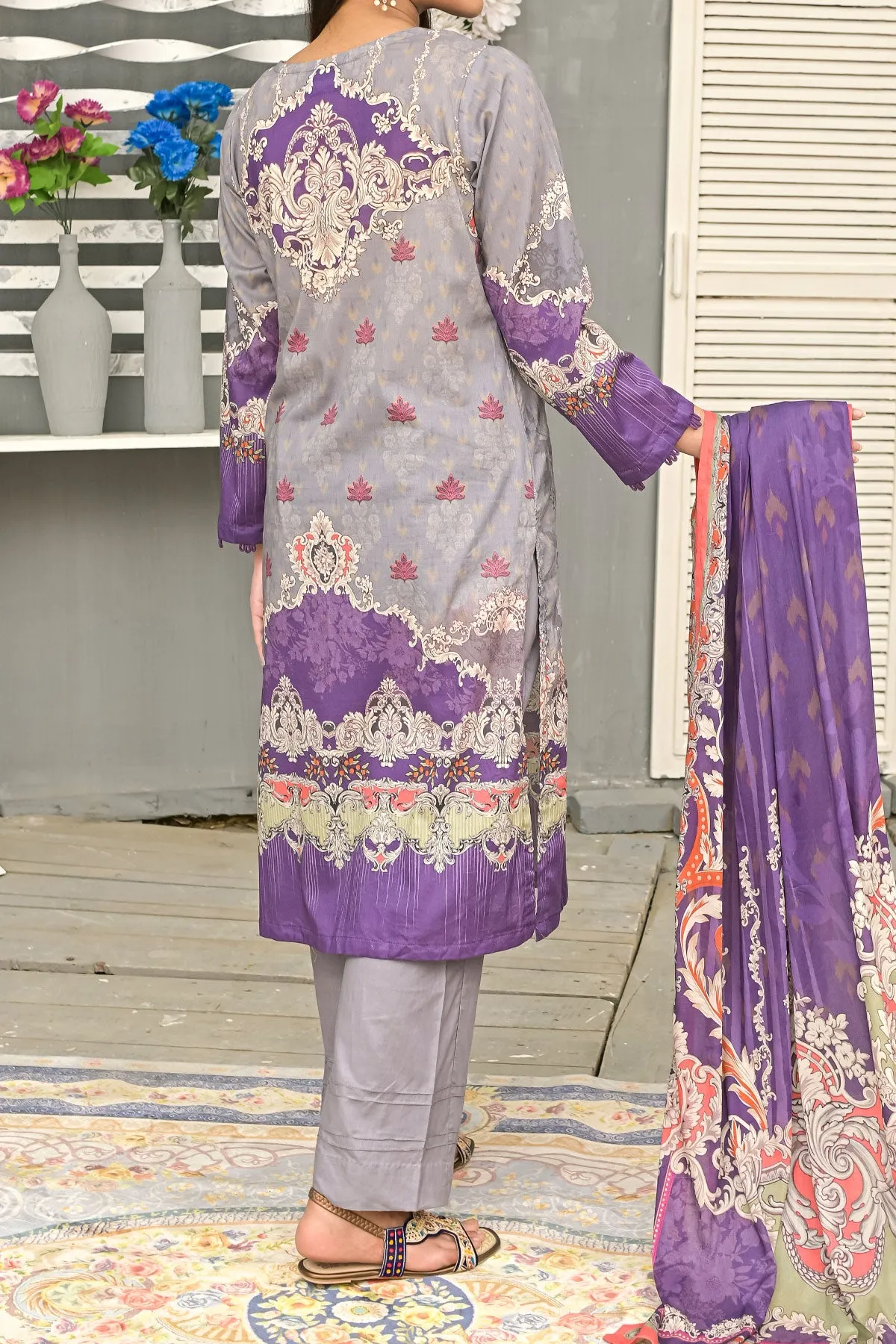 3 PIECE DIGITAL PRINT LAWN| DPC-254