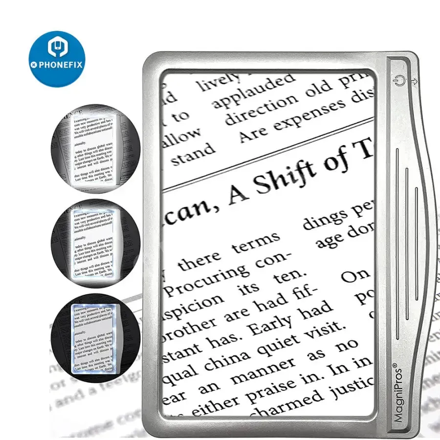 3X Ultra Bright LED Page Magnifier With Light For Reading/ Soldering Tool