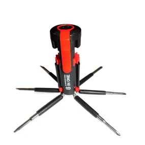 8 in 1 Multi-Function Mini Screwdriver Kit with LED Portable Torch