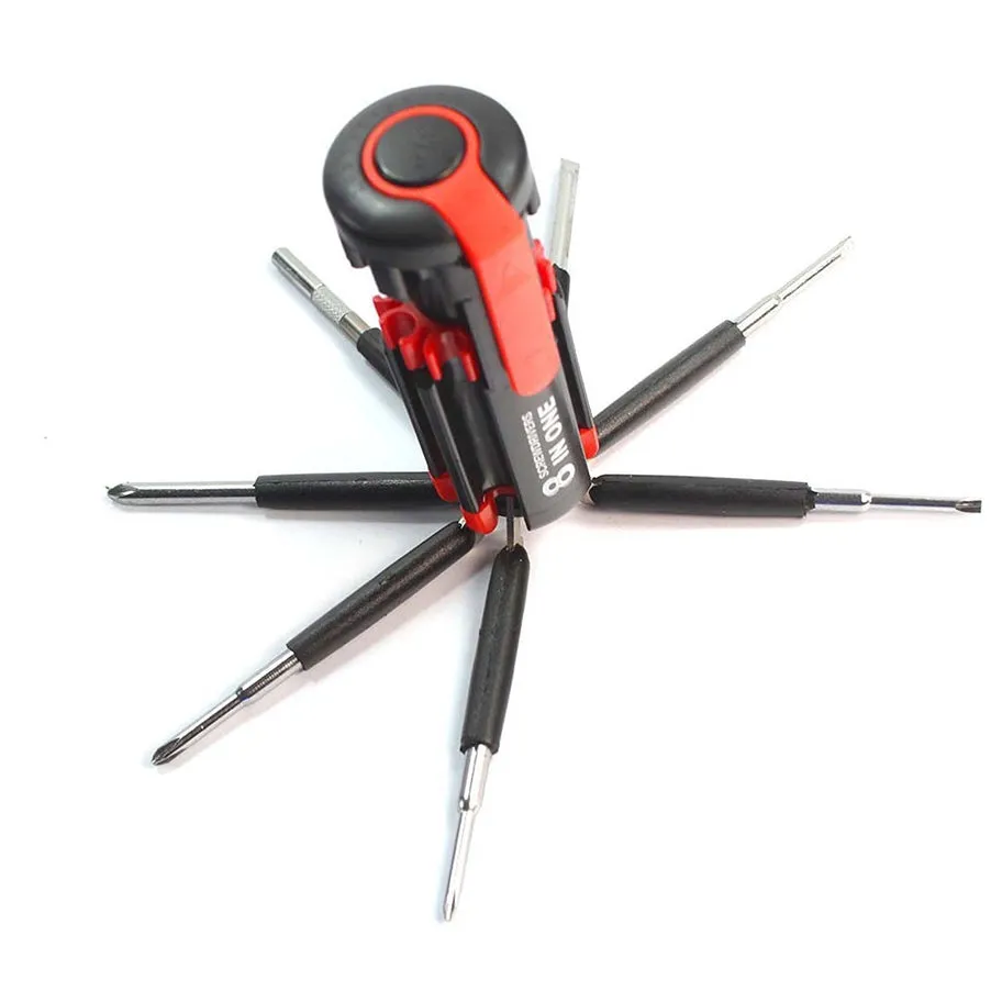 8 in 1 Multi-Function Mini Screwdriver Kit with LED Portable Torch