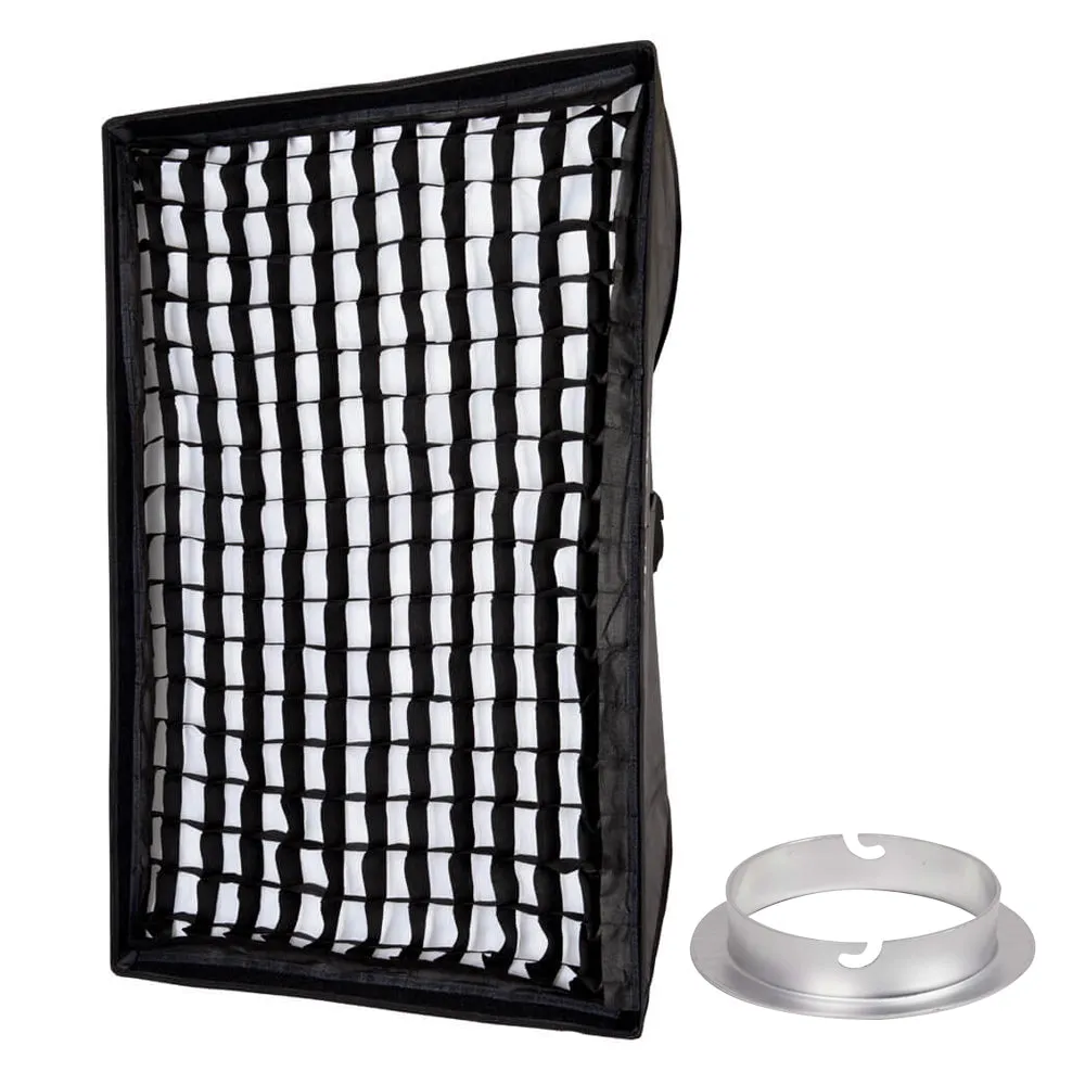 80x120cm (31.4x47.2") Portable Rectangular Softbox with 5cm Grid