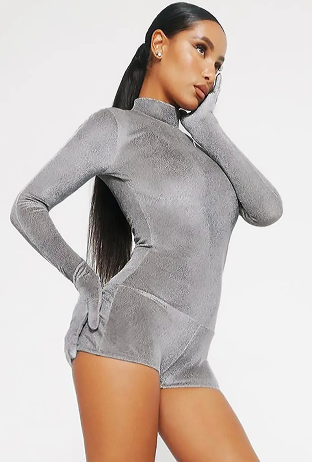 ACCALIA - HOODED ROMPER BODYSUIT