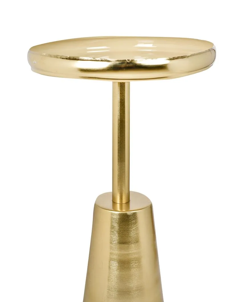 Accent End Table with Gold Mina Top | 20 Inches