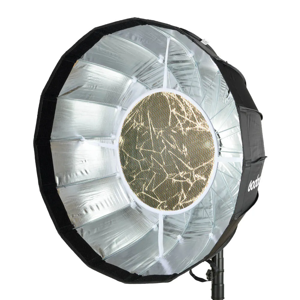 AD-S65S 65cm Portable Silver Godox-Fitting  Parabolic Softbox With Silver Interior