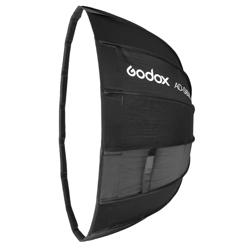 AD-S65S 65cm Portable Silver Godox-Fitting  Parabolic Softbox With Silver Interior