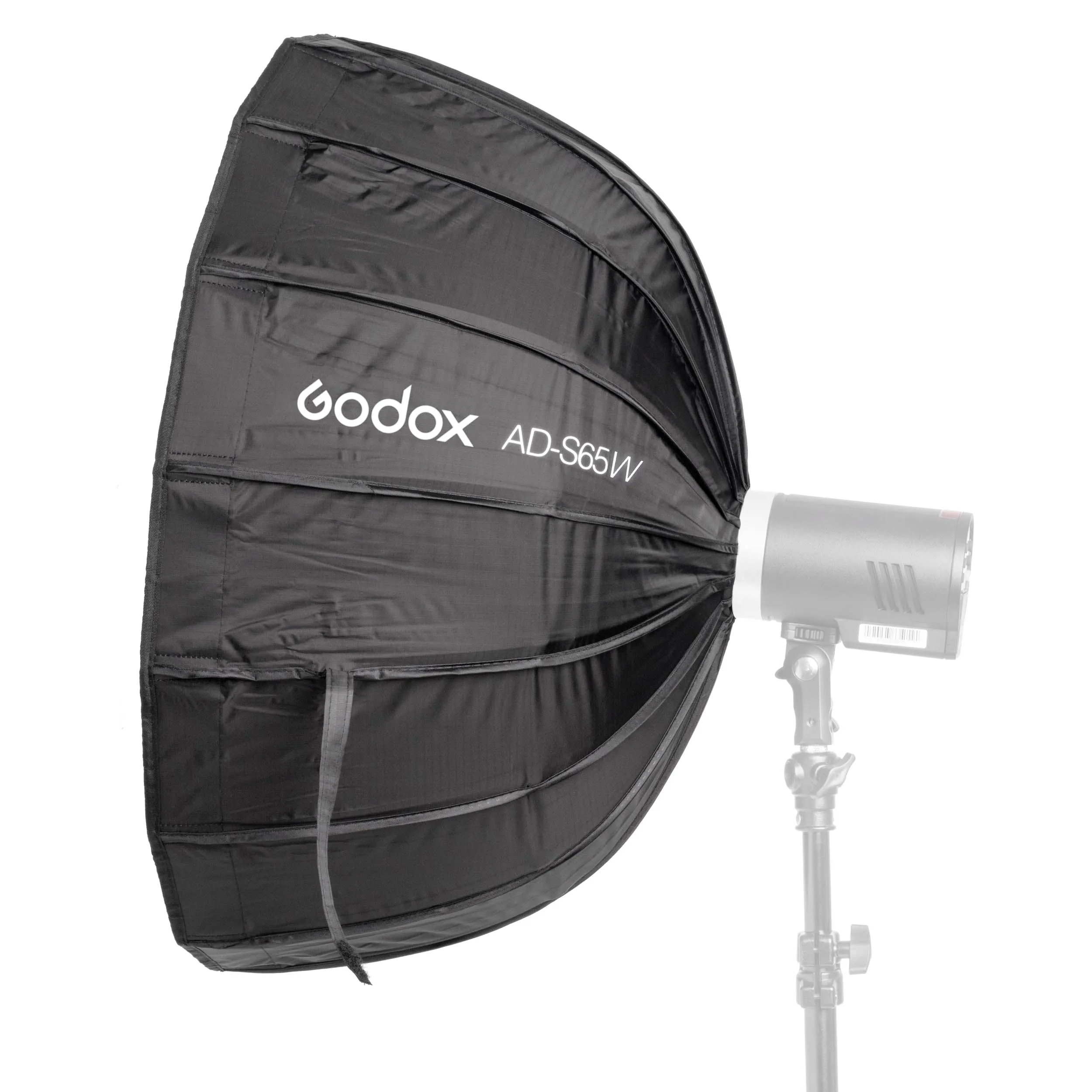 Optimized Title: Godox-Fitting 65cm Portable Parabolic Softbox with White Interior - AD-S65W