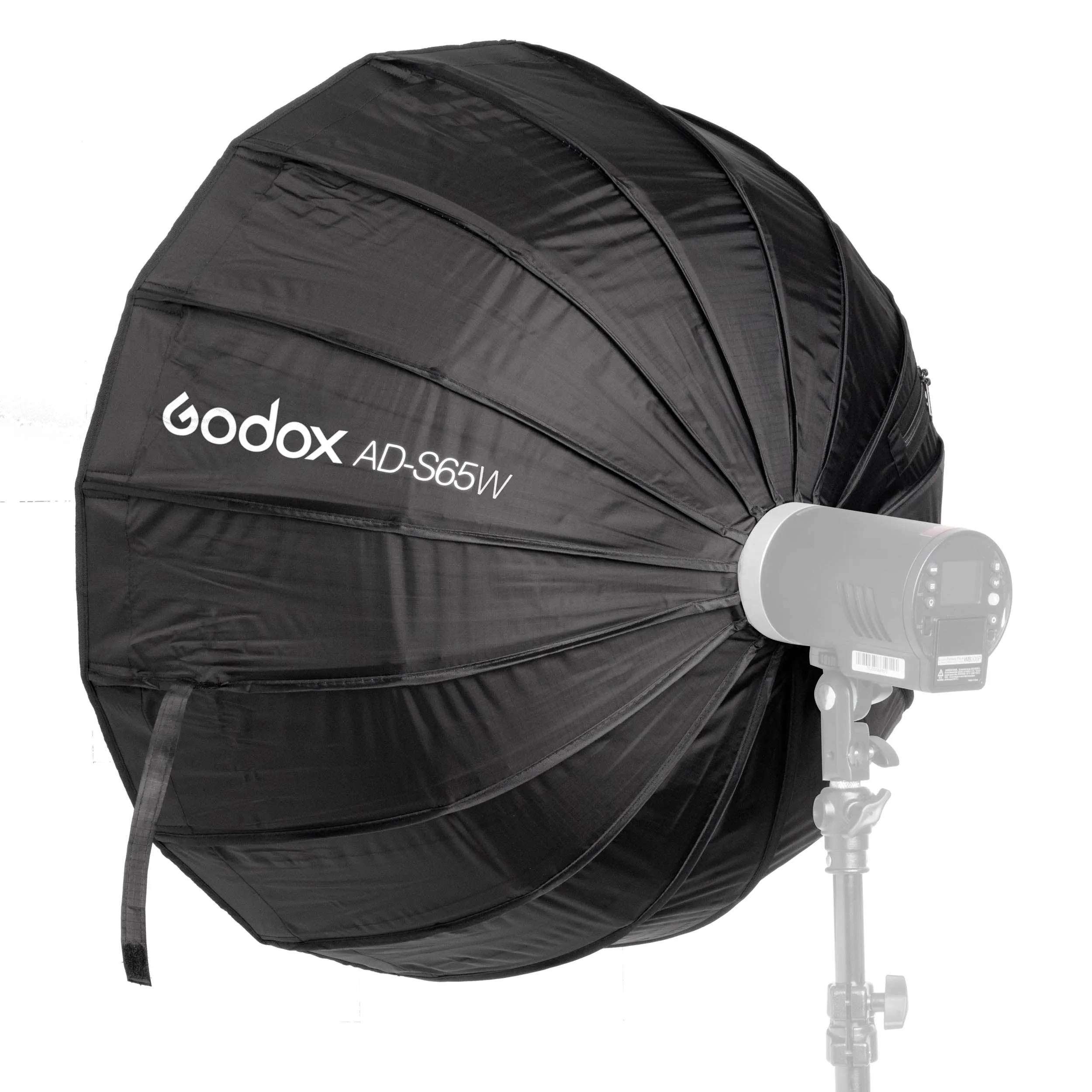 Optimized Title: Godox-Fitting 65cm Portable Parabolic Softbox with White Interior - AD-S65W