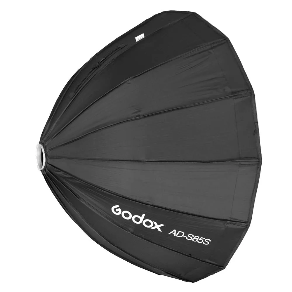 AD-S85S 85cm Godox Fitting 16-sided Portable Parabolic Softbox (Silver Interior)