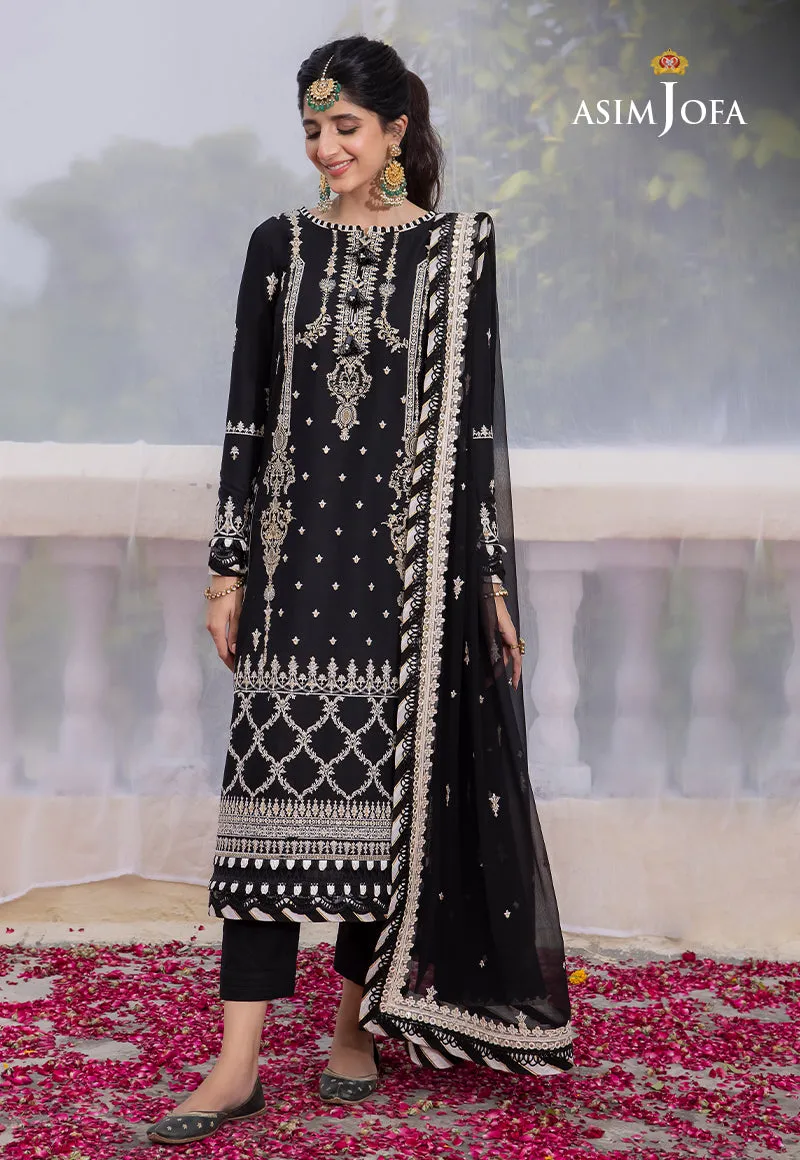 AJAB-01 EMBROIDERED LAWN SILK 3 PCS