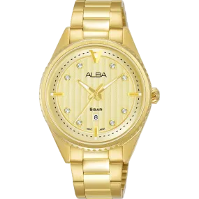 Alba Active Dress Analogue Champagne Dial Womens Watch AH7AJ4X