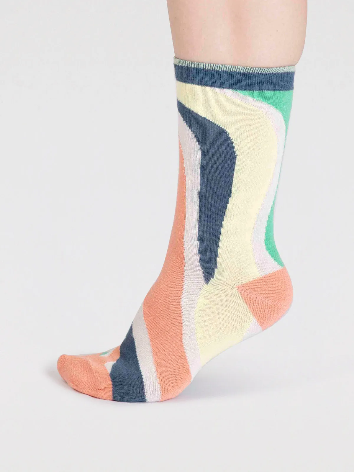 Alba Bamboo Abstract Pack Of Socks - Multi