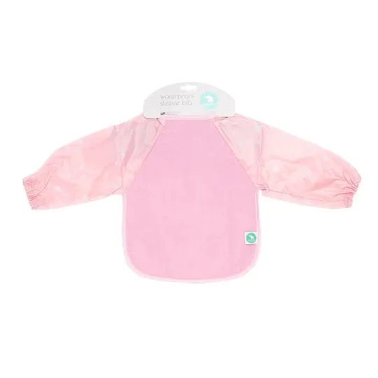 All4ella - Long Sleeve Bib - Star pink