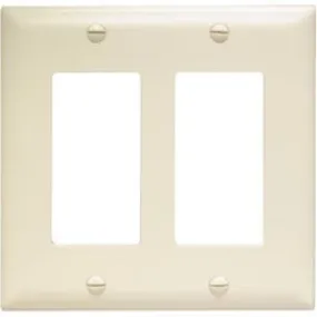 Almond 2 Decorator Opening Nylon Wall Plate