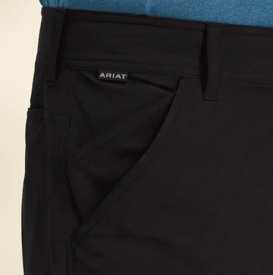 Ariat Men's Tek 8" Black Stretchy Breathable Shorts 10043183