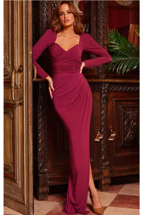 Aspen | Long Sleeve Fitted Evening Dress | Jovani 09763