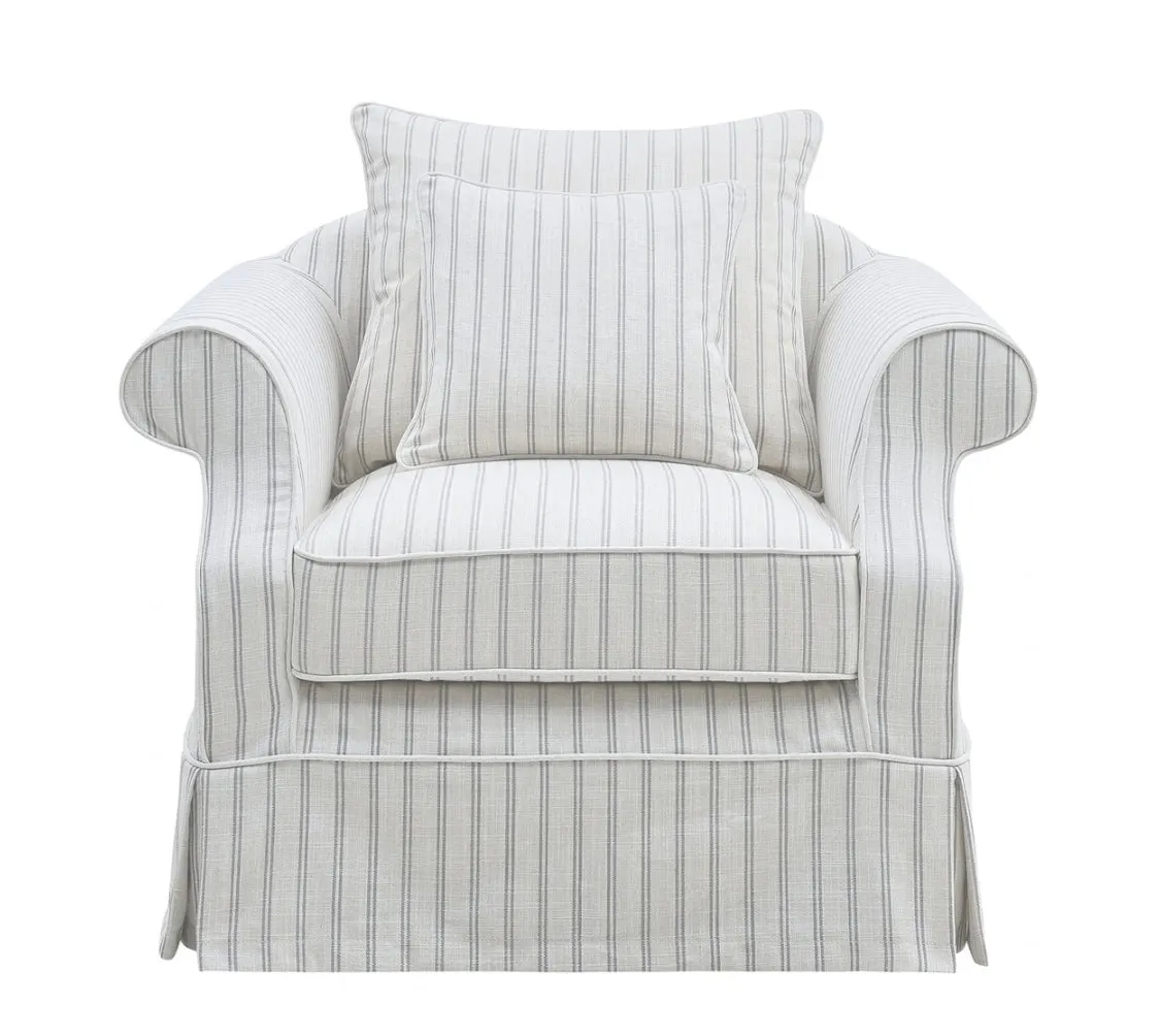 Ayla Armchair Stone Stripe