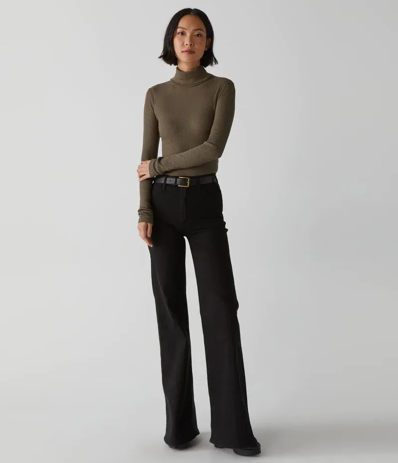 Bell Ribbed Turtleneck