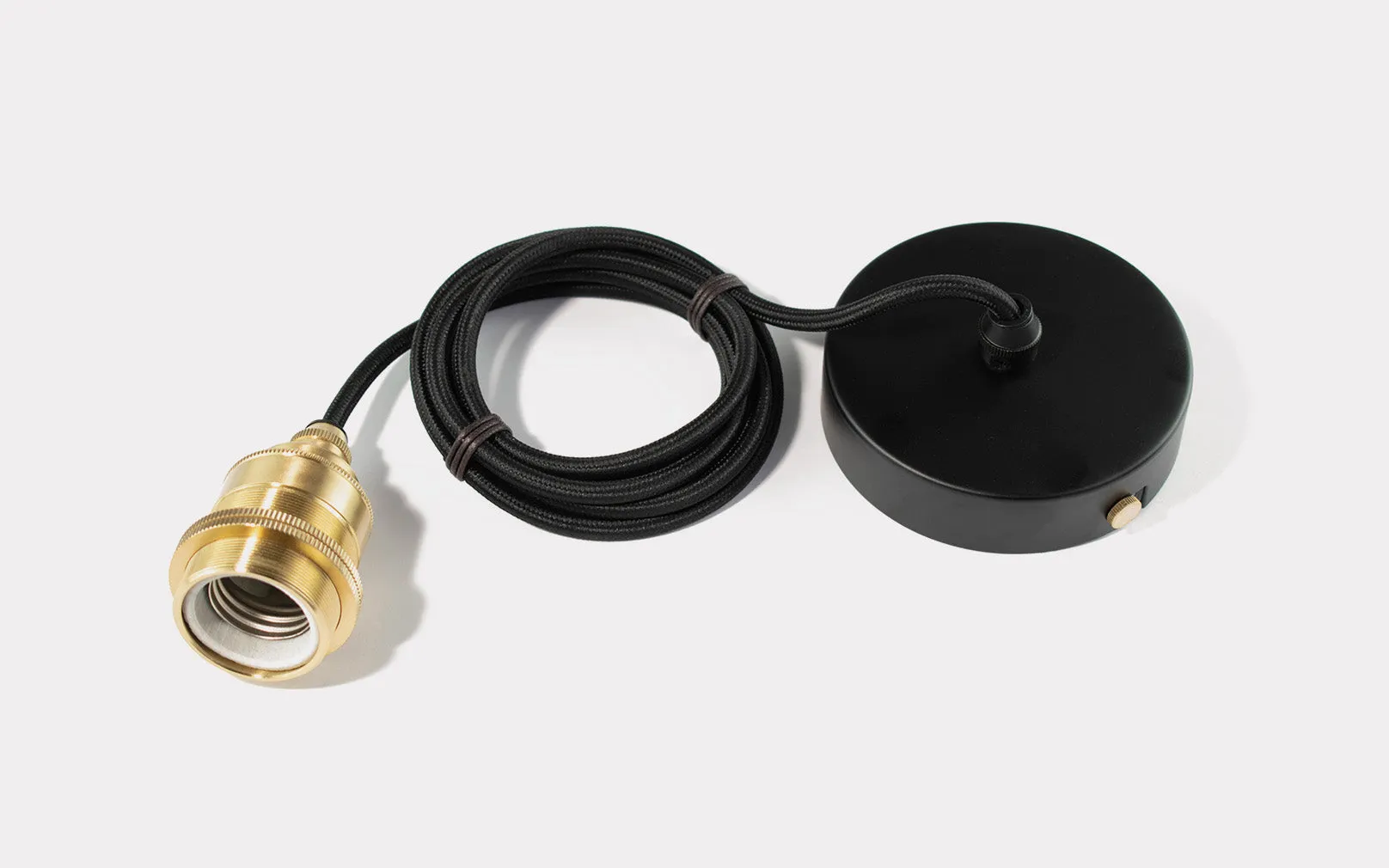 Black & Brass Ceiling Kit E27