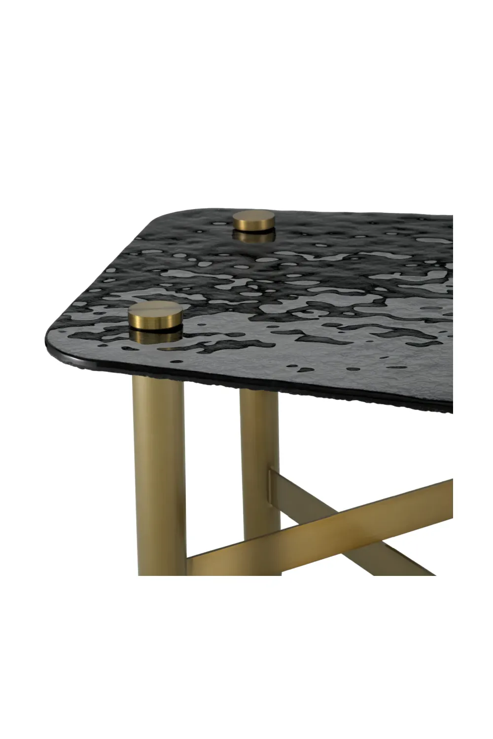 Black Glass Side Table | Eichholtz Cortes