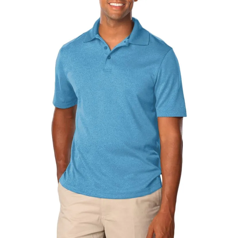 Blue Generation Men's Heather Polo