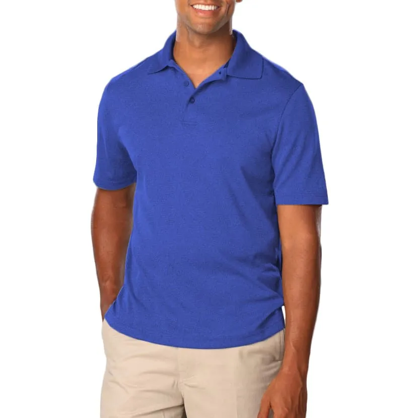 Blue Generation Men's Heather Polo