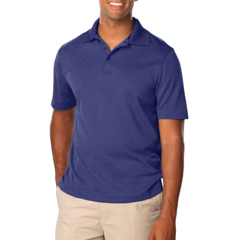 Blue Generation Men's Heather Polo