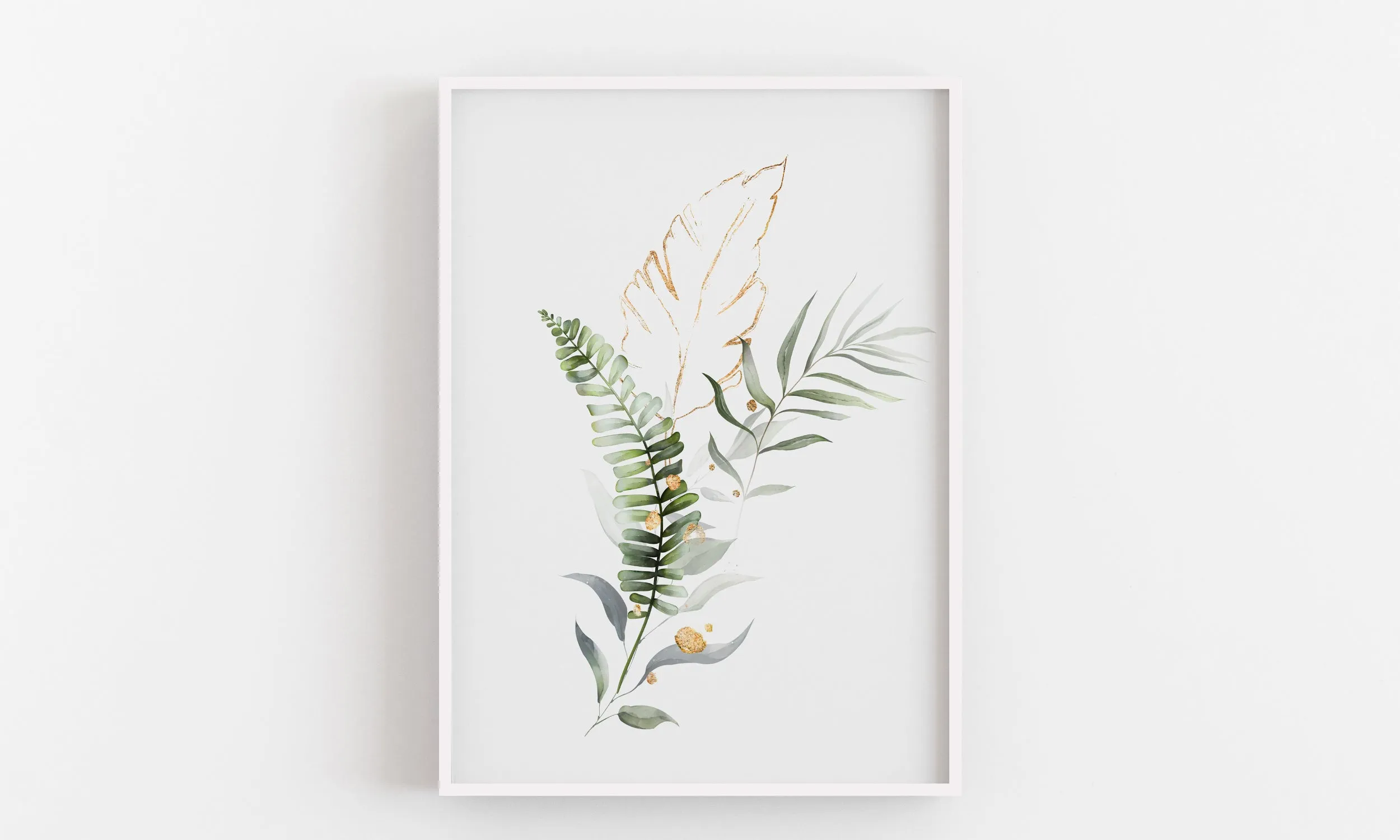 Elegant Botanical Wall Art Print Grove Floor - Lush Plant Prints and Detailed Botanical Illustrations