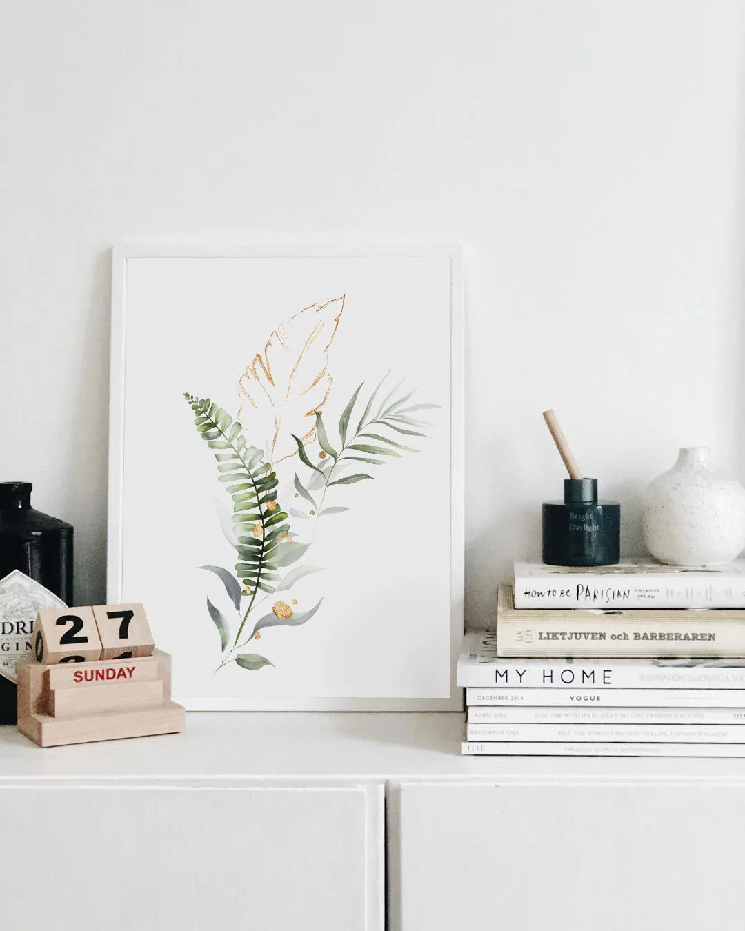 Elegant Botanical Wall Art Print Grove Floor - Lush Plant Prints and Detailed Botanical Illustrations