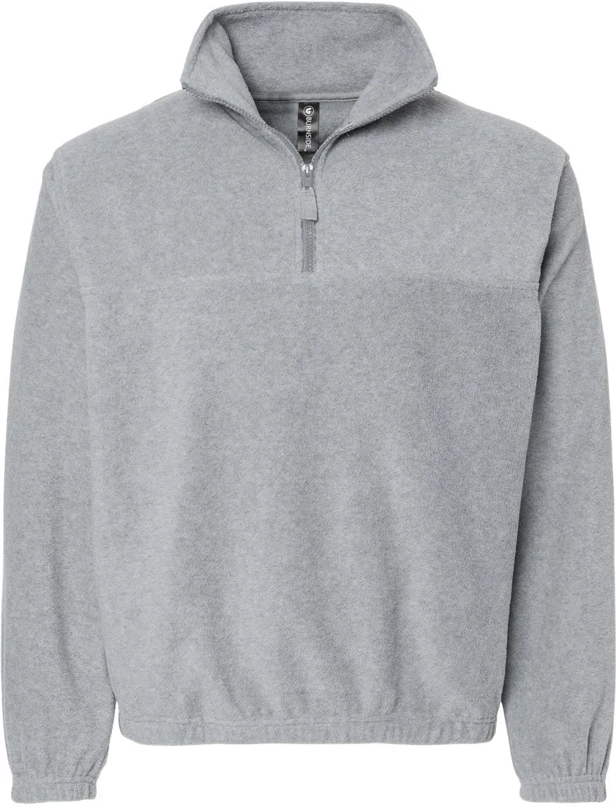 Burnside Polar Fleece Quarter-Zip Pullover