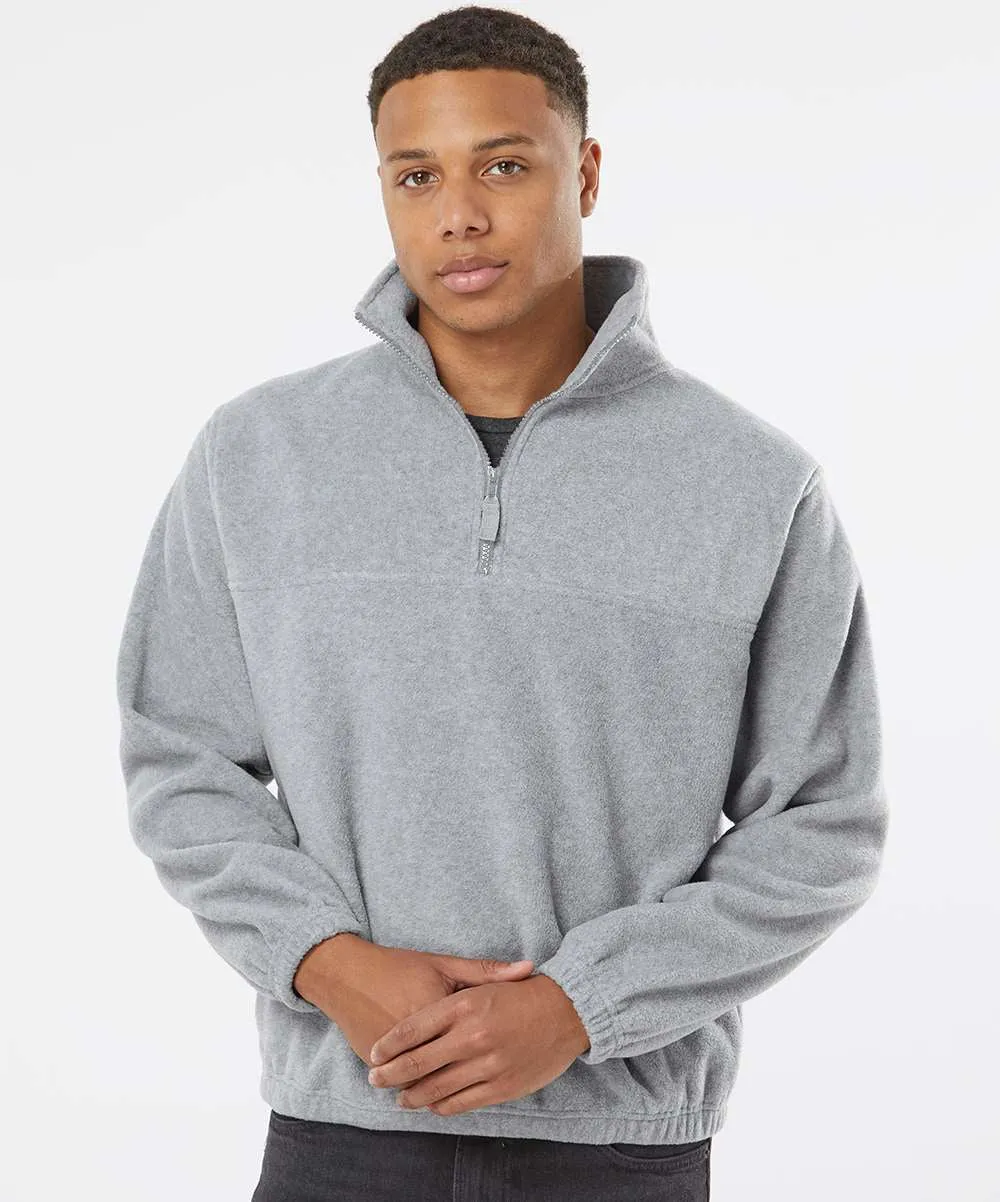 Burnside Polar Fleece Quarter-Zip Pullover