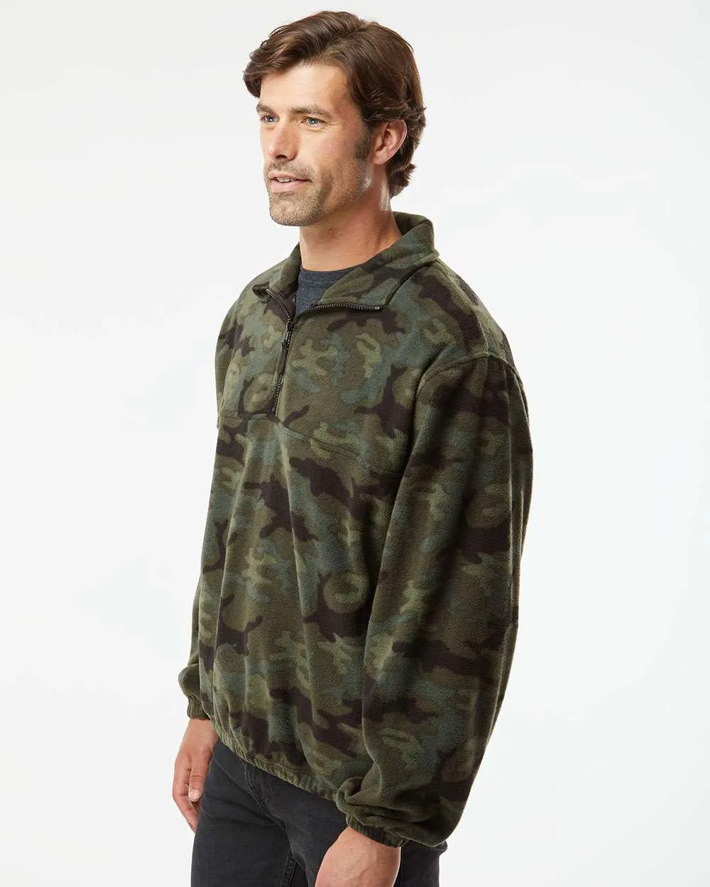 Burnside Polar Fleece Quarter-Zip Pullover