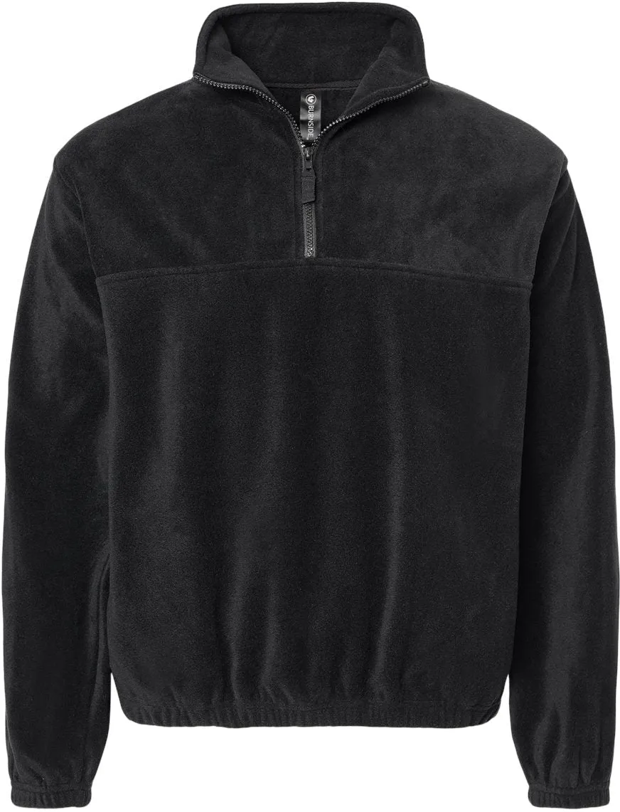 Burnside Polar Fleece Quarter-Zip Pullover