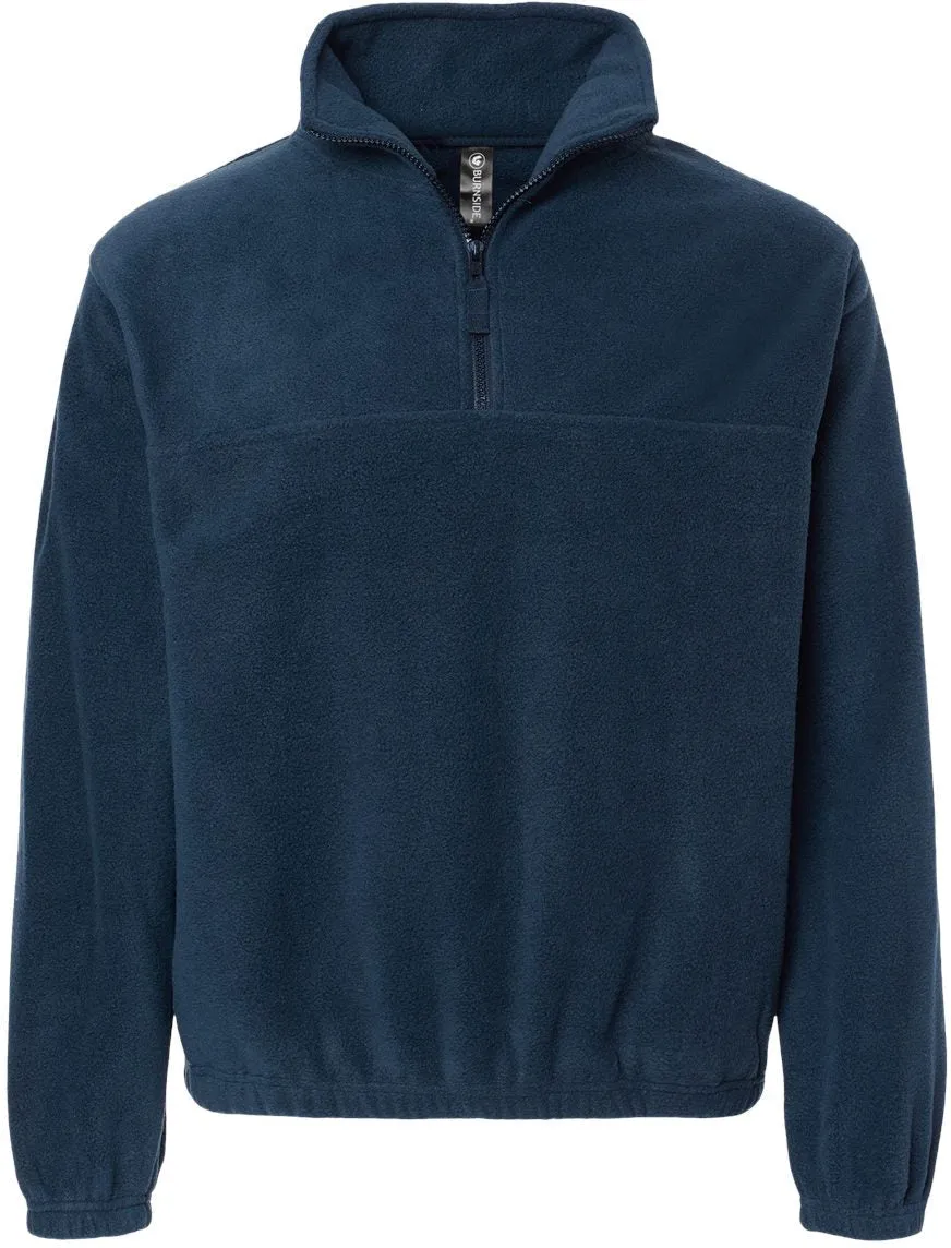 Burnside Polar Fleece Quarter-Zip Pullover