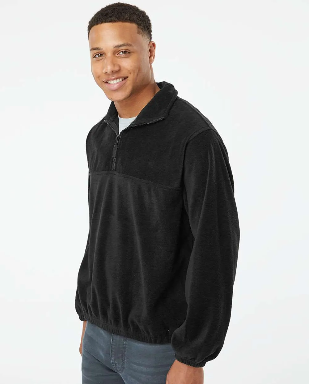 Burnside Polar Fleece Quarter-Zip Pullover