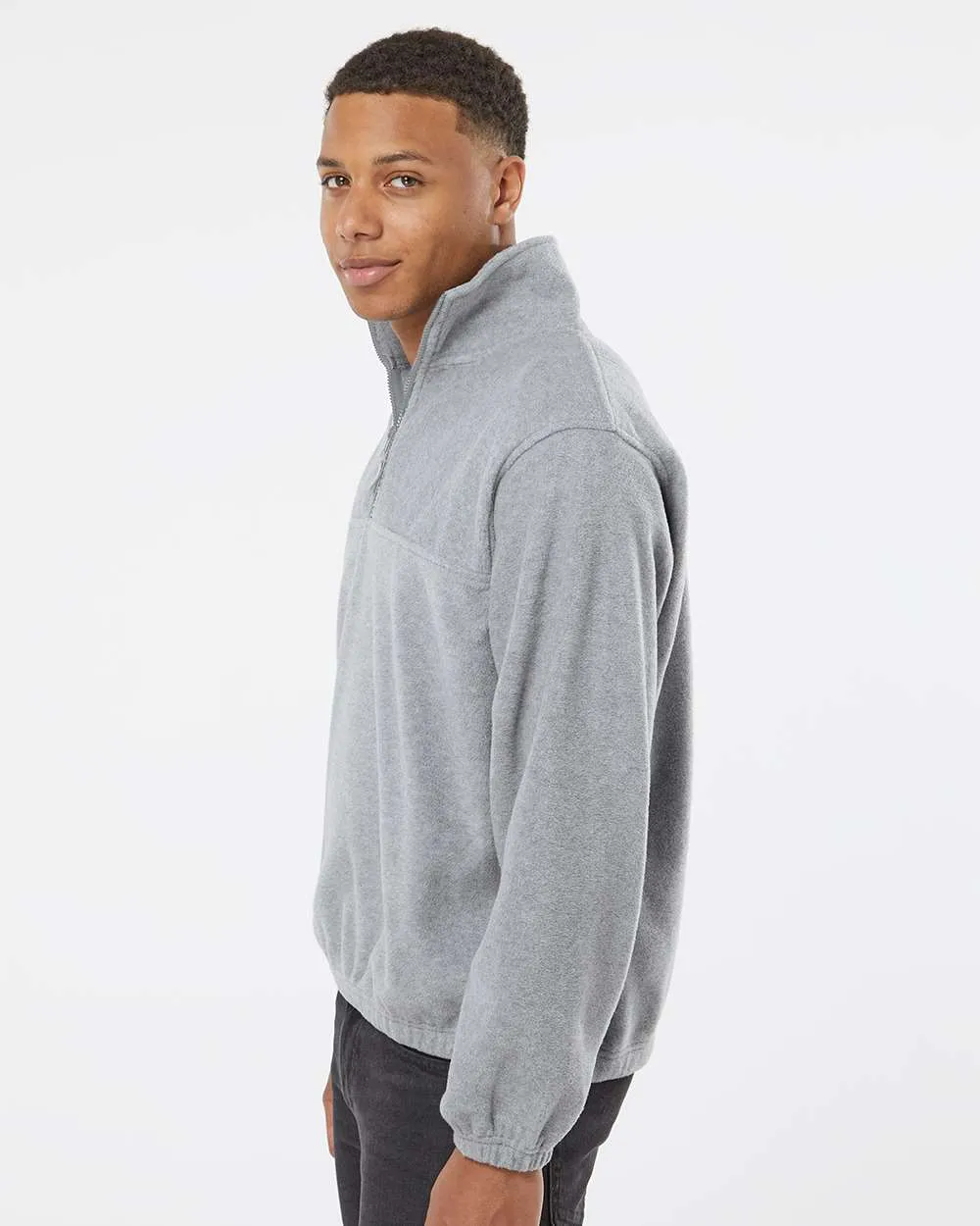 Burnside Polar Fleece Quarter-Zip Pullover