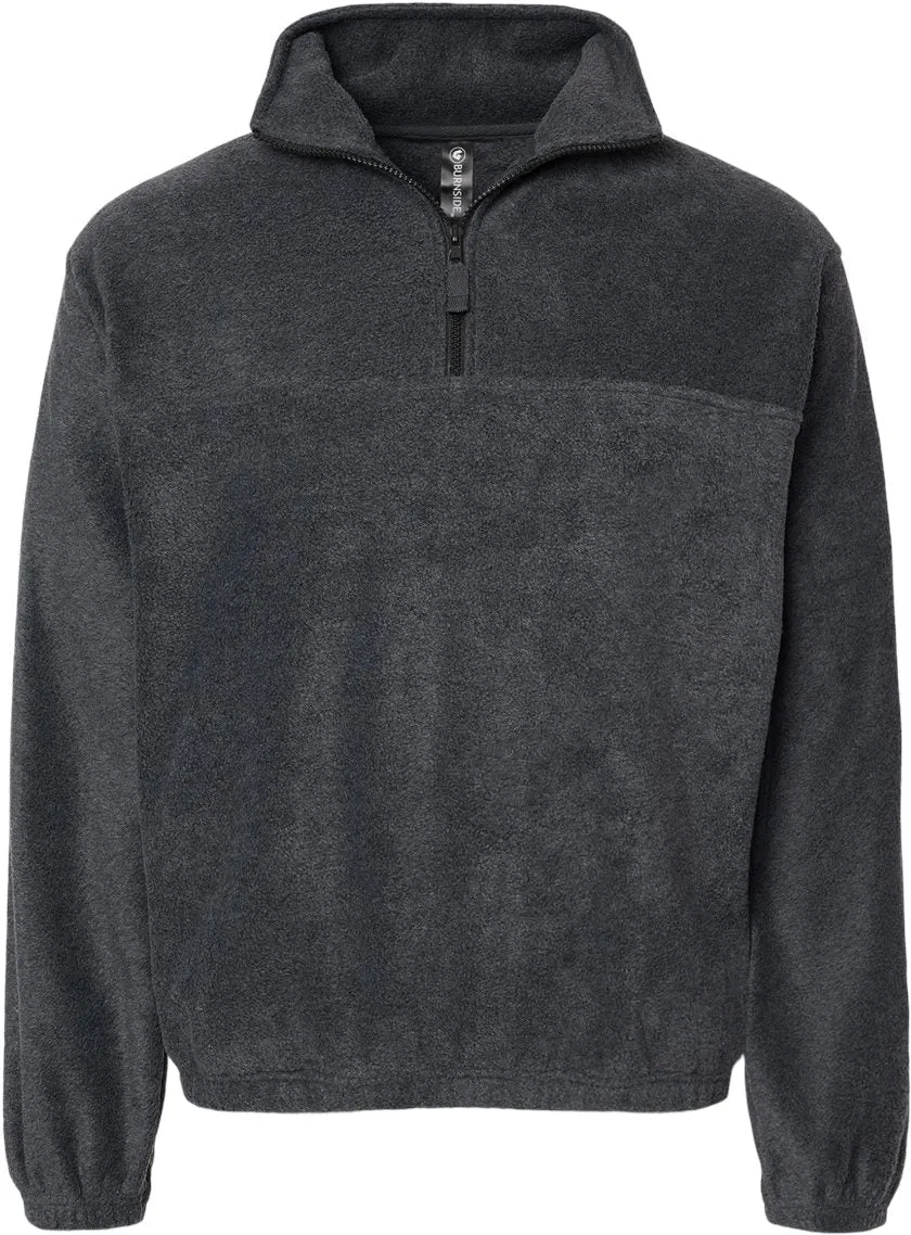 Burnside Polar Fleece Quarter-Zip Pullover