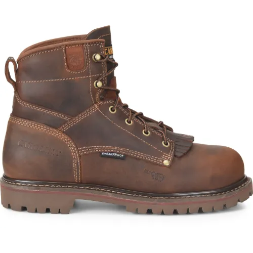 Carolina Men's 28 Series 6” Comp Toe WP Grizzly Work Boot - Brown - CA7528