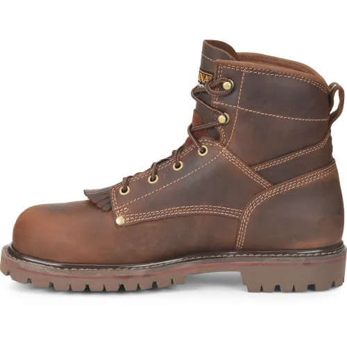 Carolina Men's 28 Series 6” Comp Toe WP Grizzly Work Boot - Brown - CA7528