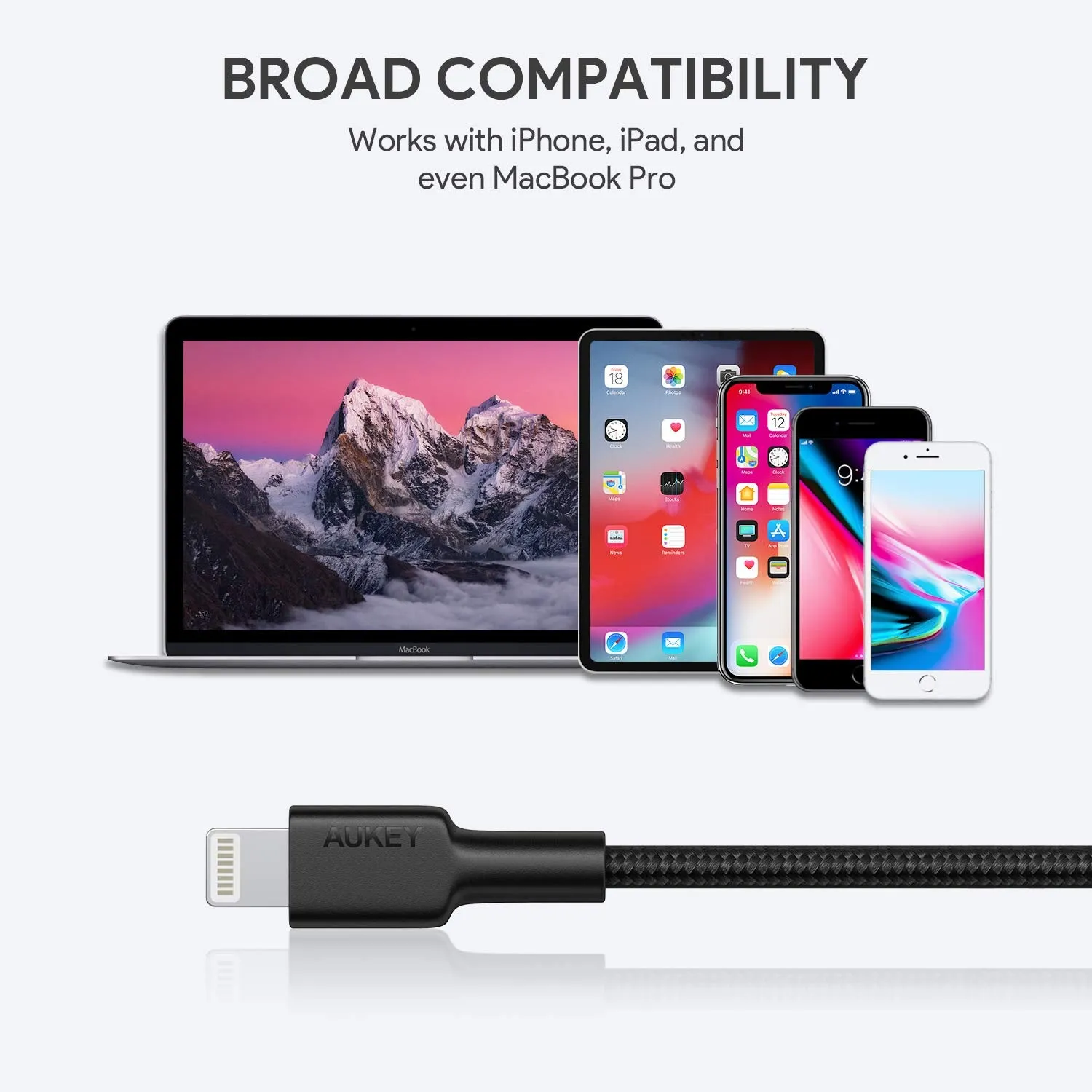 CB-CL1 Impulse MFI Braided Nylon USB C To Lightning Cable - 1.2 Meter