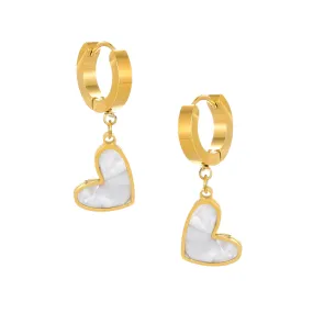 Chic Heart Hoop Earrings