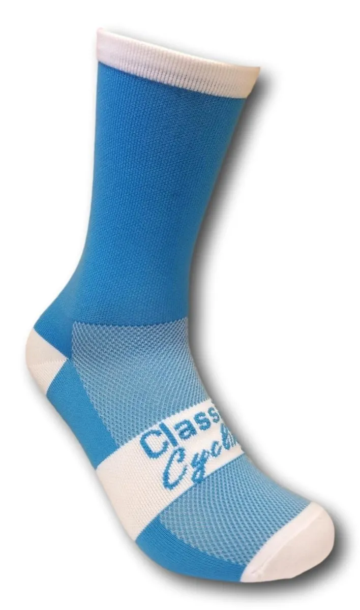 Classic Cycling Equipe Socks - Blue White "Classic"