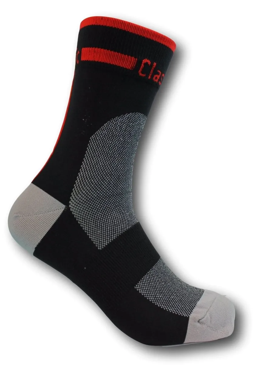 Classic Cycling Sock - Black and Red