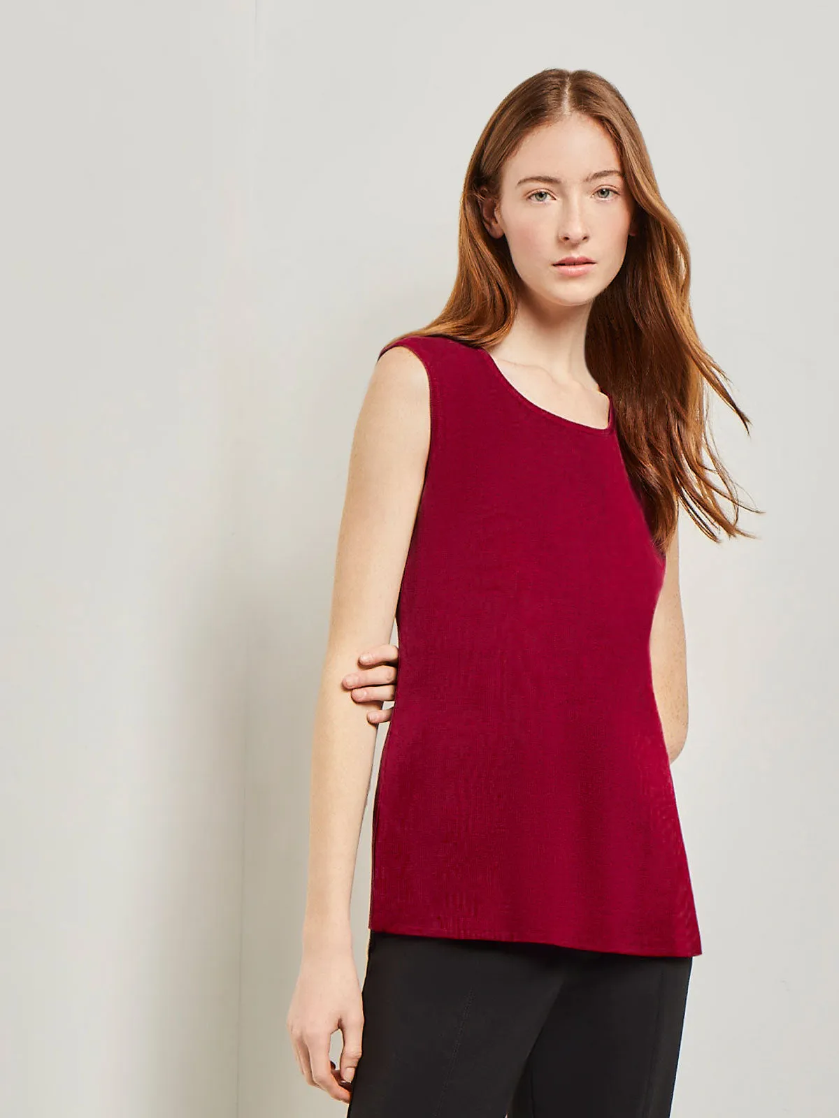 Classic Knit Tank Top, African Violet