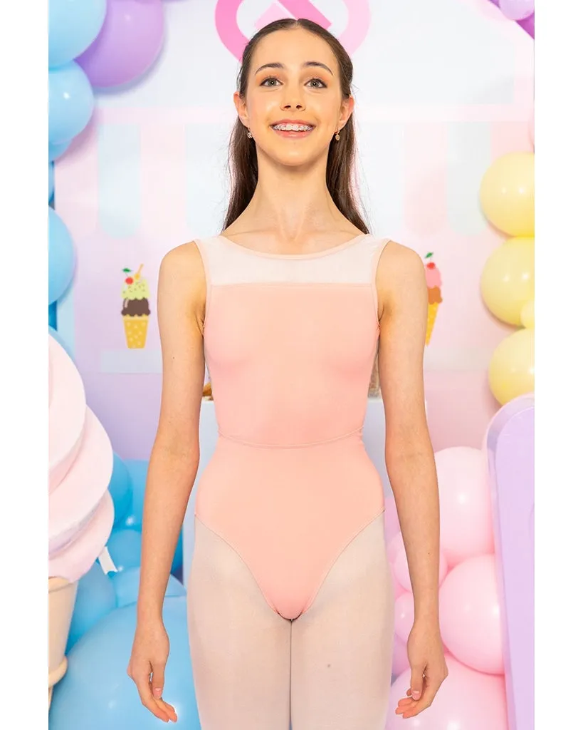 Claudia Dean World Gelato Ice Cream Collection Mesh Seamed Tank Leotard - Womens