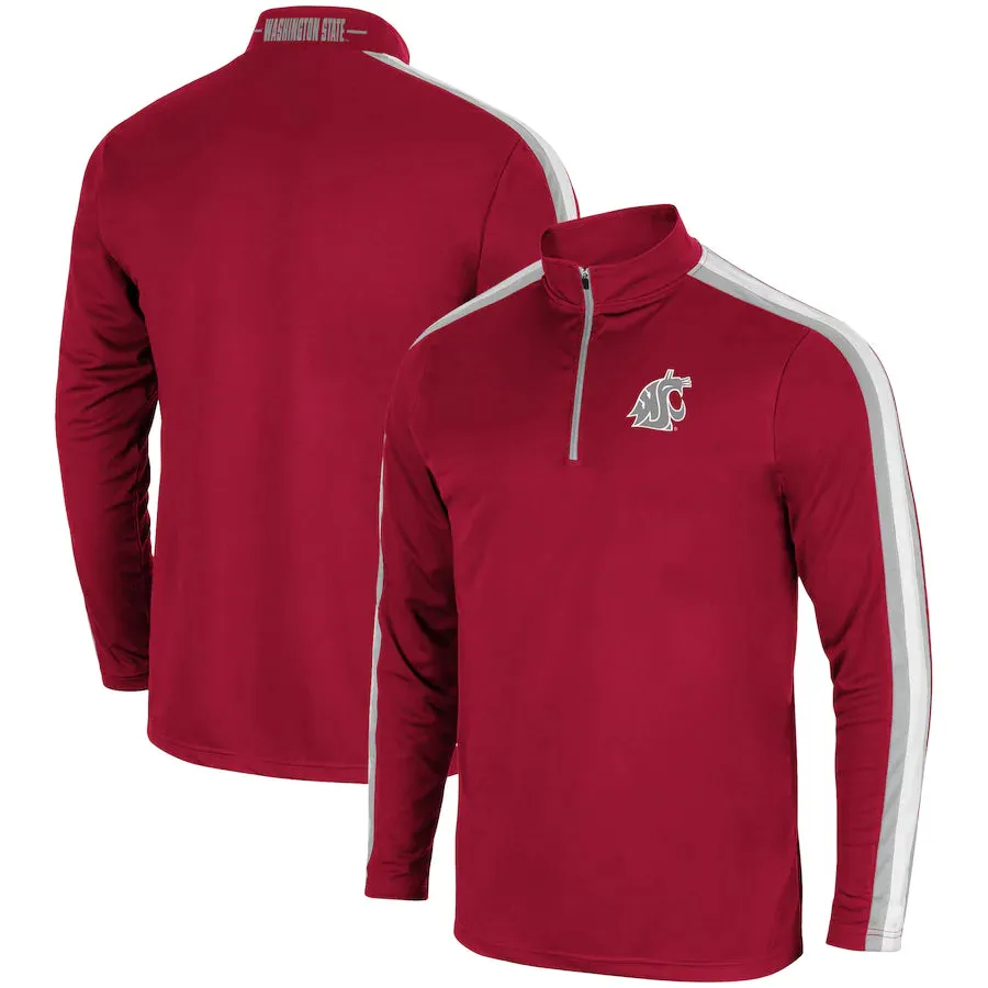 Colosseum Men's Crimson WSU 1/4 Zip